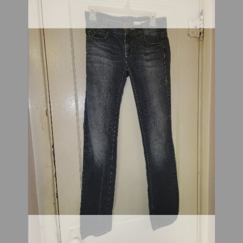 DKNY Womens Blue Denim Jeans Size 3R Faded